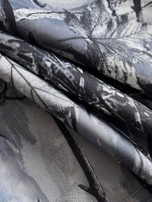 Manfinity ZONE917 男士休闲印花运动裤 - 黑與白 - 查看 3