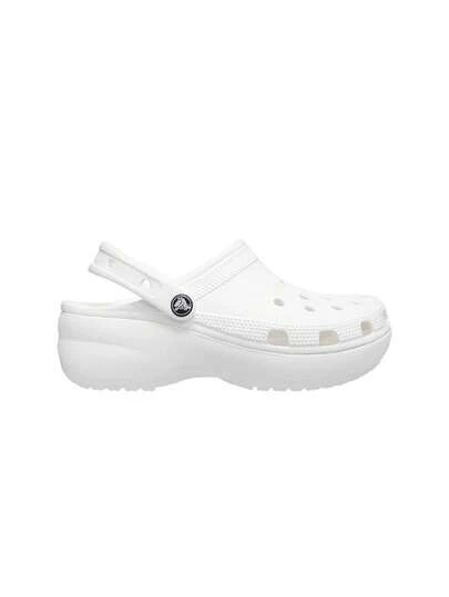 Crocs Classic Platform Women's Clog Slides White 206750100