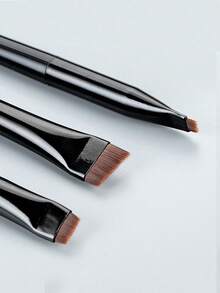3pcs/Set Makeup Brushes Including Angled Eyeliner Brush, Eyebrow Brush, Ultra-Thin Eyeshadow Brush