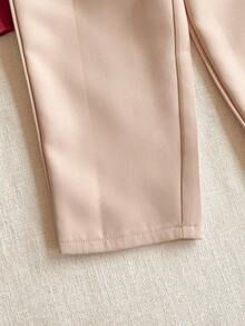 PrepCrw Young Boys' Khaki Slant Pocket Slim Fit Pants - Khaki - View 5