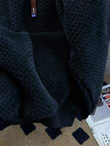 GlowEve 25件装高端小众毛绒保暖内衬卫衣，秋冬季 - 藏蓝色 - 查看 3