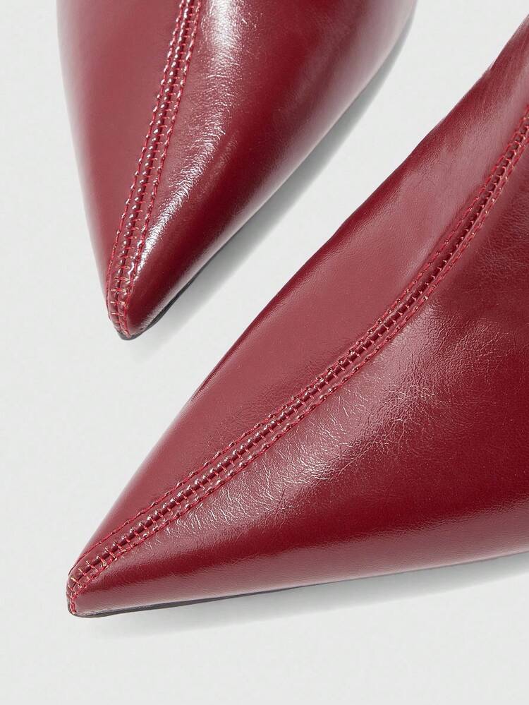 CUCCOO BIZCHIC Women's Pointed Toe Fashionable Daily Wear Versatile High Heel Ankle Boots For Christmas