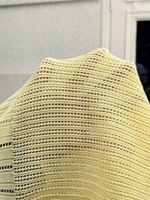 SHEIN Spring Women Maternity Casual Solid Color Drawstring Waist Flare Sleeve Cardigan