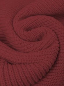 GlowEve Áo len cardigan dệt kim mới đầu thu/đông, thiết kế độc đáo, cảm giác cao cấp, thắt eo, áo len màu hồng cho nữ - Màu Đỏ Sâu - Xem 6