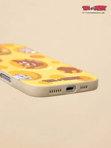 TOM & JERRY X SHEIN 1个可爱奶酪图案手机壳卡通时尚保护套，兼容 - 彩色 - 查看 4