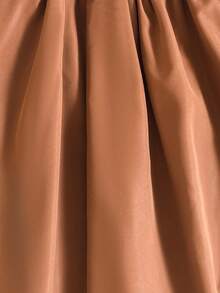 PrepCrw Young Girls' Plaid Patchwork Lapel Front Button Long Sleeve Dress - Brown - View 7