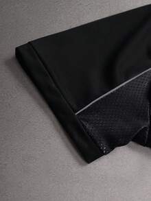 STYNVO 男士街头时尚休闲 #93 图案圆领短袖T恤 数字T恤 街头服饰T恤 男士街头服饰T恤 男士说唱歌手T恤 - 黑色 - 查看 6