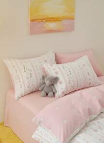 Joivida Bộ 3 vỏ chăn cotton 100% họa tiết hoa cổ điển, thoáng khí mọi mùa, 2 vỏ gối + 1 vỏ chăn (Không bao gồm ga trải giường) - Nhiều màu - Xem 12