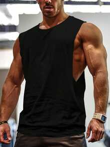 Manfinity Sport PWRUP Men's Letter Print Casual Fitness Workout Tank Top