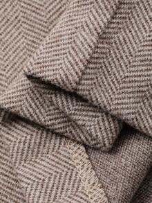 DAZY Women's High Waist Herringbone Pleated Wide Leg Loose Casual Pants - Khaki - View 6