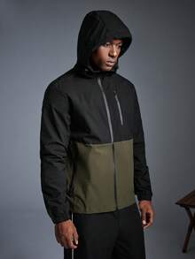 Driftmere Jaket Windbreaker Pria Tahan Air Kasual dengan Tali Serut dan Tudung, Dilengkapi Banyak Kantong dan Resleting, Serbaguna untuk Pemakaian Sehari-hari, Cocok untuk Musim Gugur, Semi, hingga Musim Panas - Hijau Tentara - View 9