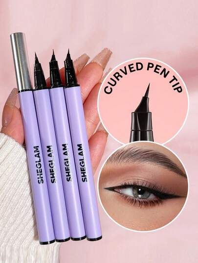 SHEGLAM Delineador De Ojos En áNgulo Pro-Flex, Negro, Delineador De Ojos Mate De Alta PigmentacióN Para Principiantes, De Secado RáPido, Ultra, Resistente Al Agua Y Al Sudor, Para Principiantes, FáCil De Difuminar, Maquillaje De Ojos Suave Kohl,Kajal,Henna Marca Belleza Maquillaje Maquullaje CosméTica Para Mujeres NiñAs Perfecto Para Invierno Primavera Ideal Para Y2K Elegante Moda Adecuado Para CumpleañOs Regalo Fiesta Listo Mejor Color