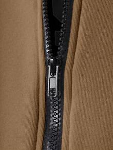 Sparklyn Tonårspojke, avslappnad tröja med bokstavstryck, höst/vinter - Kaki - Visa 4