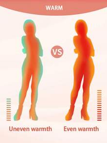 SHEIN EZwear Maglietta a manica lunga aderente con collo alto, termica e imbottita, adatta per l'autunno/inverno, disponibile in taglie comode - Viola rosso - Visualizzare 6