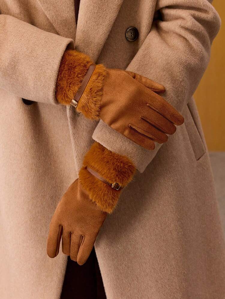 WOMEN'S FASHIONABLE VERSATILE WARM FINGERLESS GLOVES, AUTUMN/WINTER