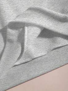 INAWLY Casual Loose Hooded Long Sleeve Zip-Up Women Sweatshirts