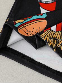 Tween BoyBlack Base Minimalist Blue Print Long Sleeve & Pants Snug Fit Pajama Set Long Sleeve Pajama Sets - Multicolor - View 7