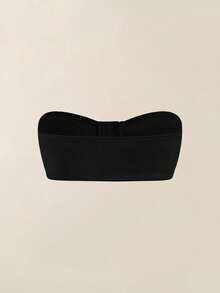 Snug Zone 2 件套女士内衣文胸，前开合，带衬垫，聚拢 - 黑色 - 查看 4