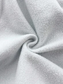 SHEIN 青少年女孩灰色休闲连帽运动衫，带口袋，十字设计，百搭长袖套头衫，秋冬装 FoGirlen - 灰色 - 查看 10