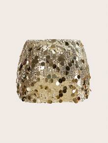 SHEIN ICON Black Bodycon High Waist Super Short Women's Mini Skirt