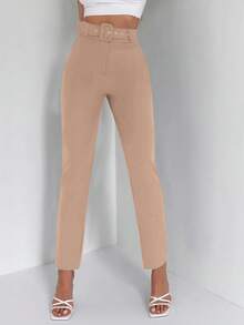 EURMUSE Women's Casual/Commute Minimalist Suit Pants - Unta - View 5