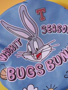 LOONEY TUNES X SHEIN Cartoon Rocket Bunny Pattern Ladies Shower Cap