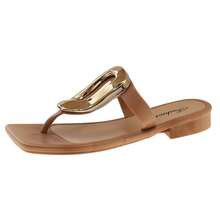 Sandalias de tacón alto para mujeres Sandalias elegantes de inspiración francesa para mujer. Ropa sofisticada de verano para exteriores. Nuevo estilo a la moda. Sandalias de suela gruesa con hebilla metálica cuadrada para exteriores. - Caqui - Ver 8