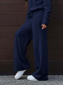 SAYEHFBABY 2 Stücke/Set Casual Einfarbig Rundhals Langarm Pullover Top Und Hosen