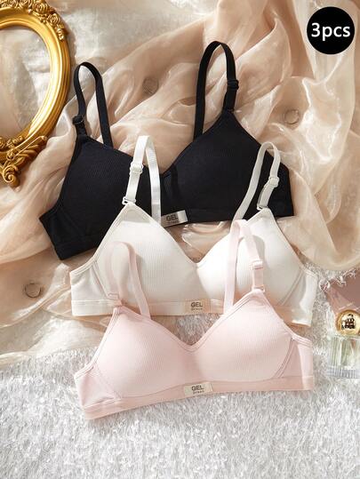 Sujetadores sin costuras y sin aros para adolescentes, sujetadores cómodos para estudiantes y niñas jóvenes, uso versátil para el día a día