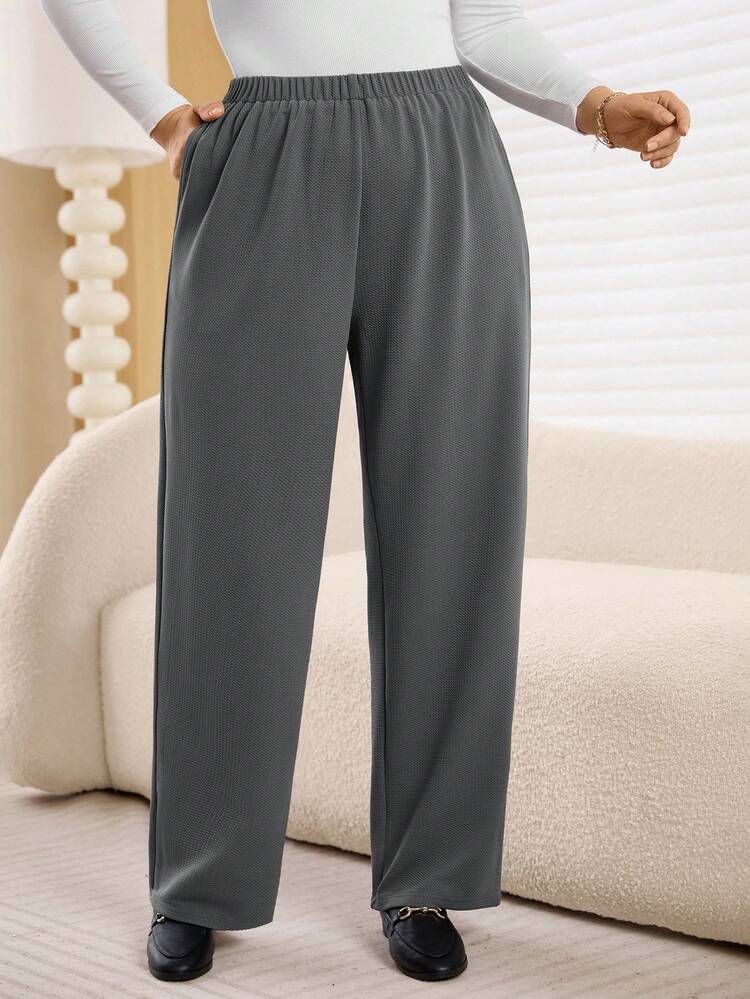 プラスサイズ レディース 無地 ウエスト ゴム入り ポケット付き カジュアル ハーレムパンツ レディース 冬 クリスマス 新年 快適パンツ バレンタイン デー マザーズ デー 春 カジュアル