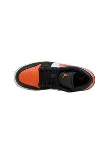 Nike Air Jordan 1 Low Men's Sneakers Black/White/Sail/Starfish 553558 - Black/White/Sail/Starfish - View 4