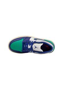 Air Jordan 1 Low 男款运动鞋 帆白/体育场绿/中性灰/深皇家蓝 553558 - Sail/Stadium Green/Neutral Grey/Deep Royal Blue - 查看 3