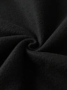 HARRY POTTER X SHEIN Tween Girl Casual Pattern Long Sleeve Crew Neck Sweatshirt, Suitable For Autumn/Winter - Black - View 3