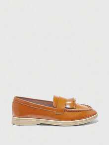 CUCCOO BIZCHIC Women's Casual Slip-On Flat Athletic Sneakers - Brown - View 3