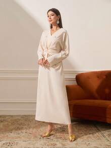 CUCCOO TILAWA Giày cao gót đế xuồng thời trang nữ màu vàng ánh kim, thanh lịch và đa năng cho các buổi hẹn hò, văn phòng, những dịp trang trọng - Vàng - Xem 4