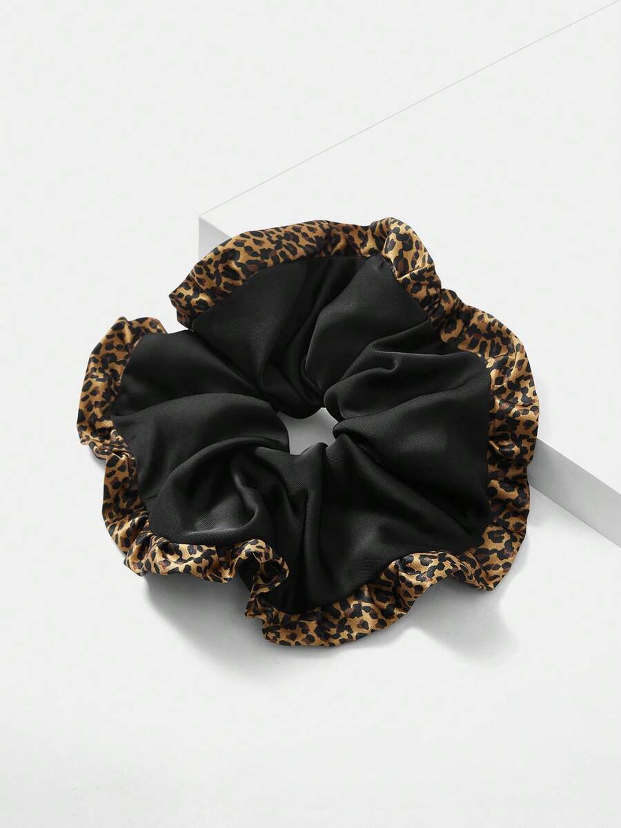MOTF PREMIUM CHAMPAGNE FAUX SILK SCRUNCHIE - Black - View 2
