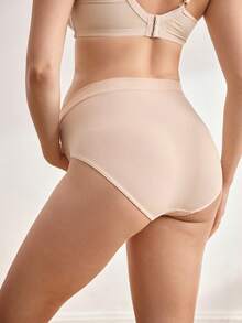 Moonlight&Mama Maternity Solid Color Elastic Waist Comfortable Underwear - Multicolor - View 3
