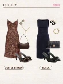 CUCCOO CHICEST Brown PU Women's Mule Pointed Toe High Heel Sandals Elegant Sandals Leopard Print Summer Shoes Summer Break Easter Prom Heels For Christmas Elegant Shoes Wedding Shoes Summer Shoes Bride Shoes - Coffee Brown - View 4