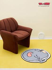 TOM & JERRY X Joivida 1pc Mouse Rug – Licensed Cartoon Floor Mat, Soft Plush Home Decor