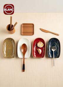 Ceramic Kitchen Utensil Holder, Spoon Rest Rack, Vintage Ceramic Soup Spoon Holder, Ladle Tray, Cookware Storage Tray, Coffee & Dessert Spoon Resting Plate, Ideal Mother's Day & Christmas Gift, Vintage Kiln-Fired Multicolor Design