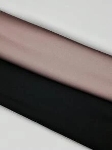Sweetra 3件套加大码女式休闲舒适斜肩上衣套装 - 彩色 - 查看 4