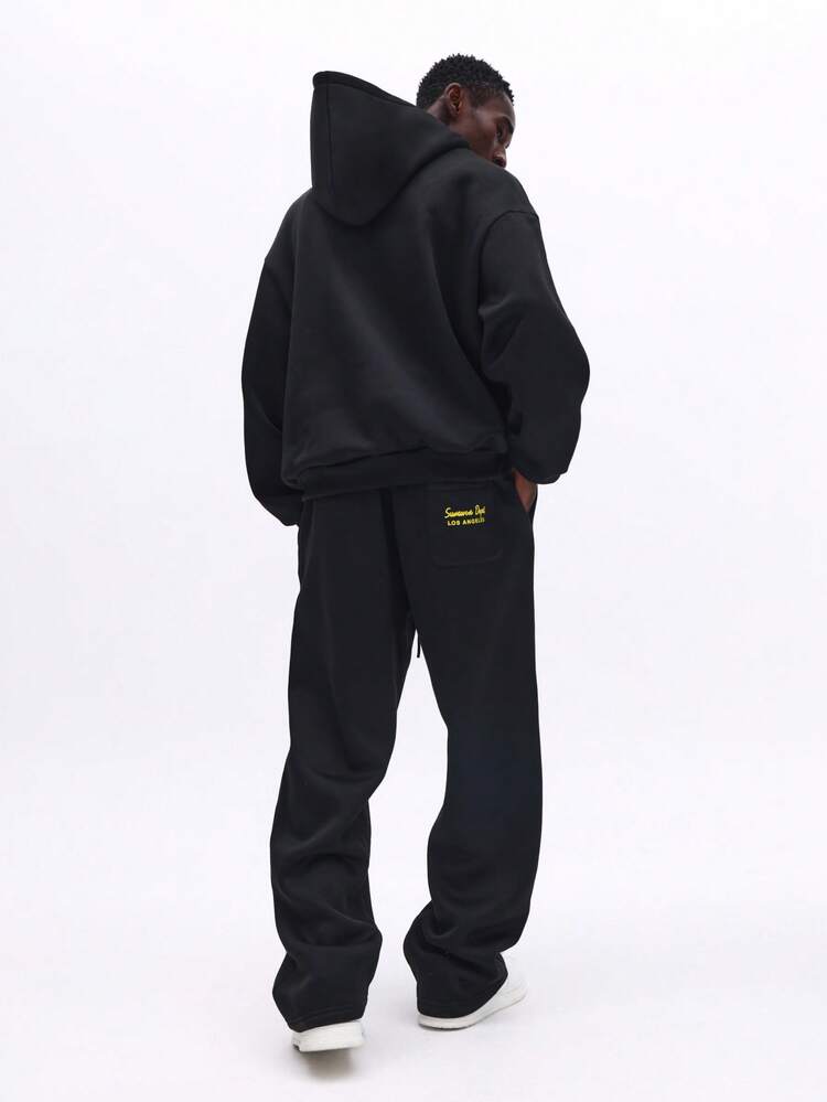 Conjunto de moletom com capuz e calça jogger