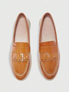 CUCCOO BIZCHIC Women's Casual Slip-On Flat Athletic Sneakers - Brown - View 1