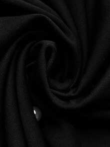 EMERY ROSE Plus Size Sleeveless Beaded Contrast Color Round Neck Elegant Tank Top Black And White Blouse Pearl Embellished Top Sleeveless Blouse Peplum Top - Black and White - View 5