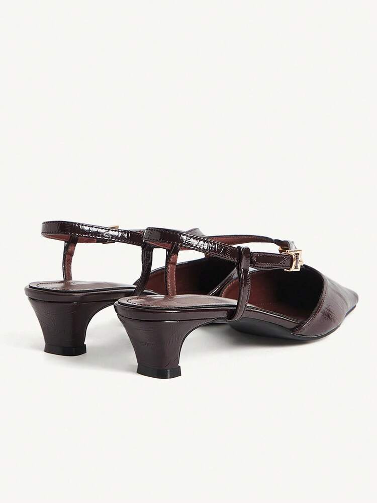 CUCCOO CHICEST Stylish Fashion Thick Heeled Black High Heel Pumps For Women, Versatile For Christmas Elegant Shoes Wedding Shoes Summer Shoes Bride Shoes