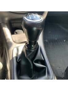 Núm chuyển số 5 tốc độ, cần số, cần gạt bóng, bọc cốp xe cho Peugeot 206 207, phụ kiện nội thất ô tô chất lượng cao - màu đen - Xem 2