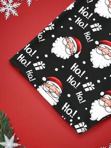 Notgurli Christmas Funny Print Cartoon Quirky Santa Claus, Gift Box, Candy Cane, Bells, Snowflakes, Snowman, Family Party Men's Mid-Rise Boxer Briefs - Multicolor - View 4