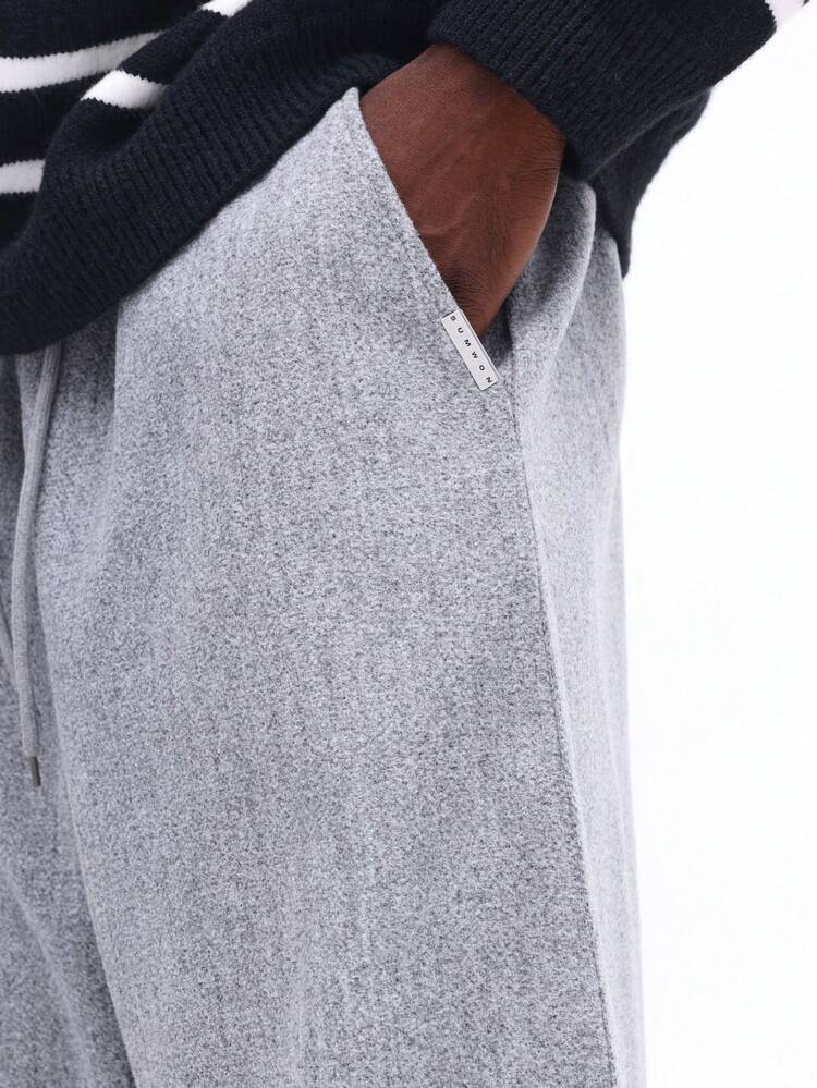 Wide Leg Sweatpants With Drawstring Waist