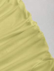 Sweetra 女士性感修身无肩带迷你连衣裙，配金属扣 - 橄欖綠 - 查看 4