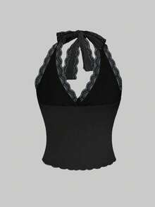 夏季大码女式性感露背挂脖上衣